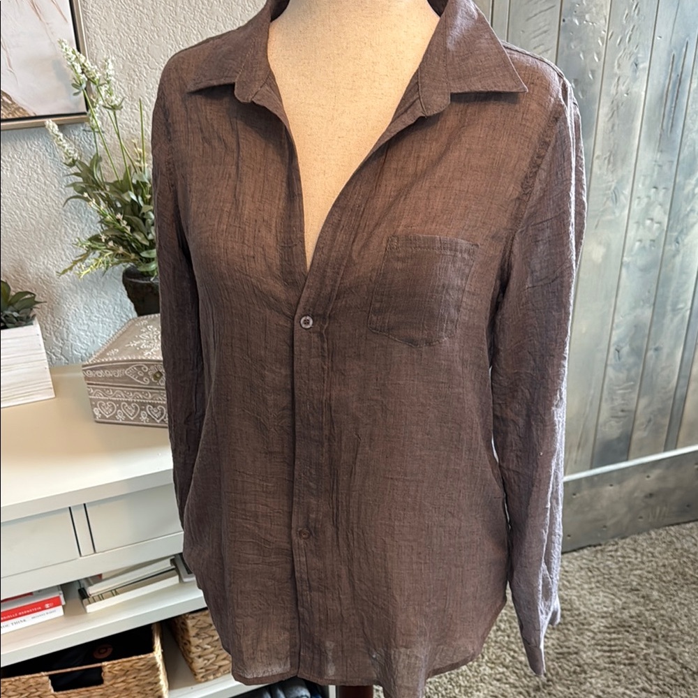 Linen Brown Shirt